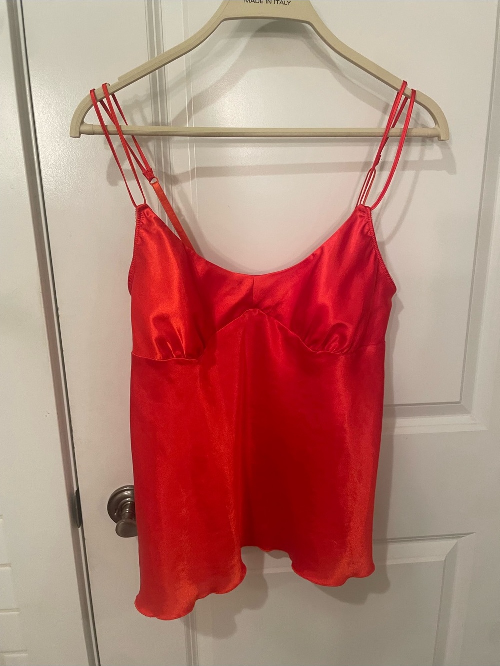 La Senza orange satin cami